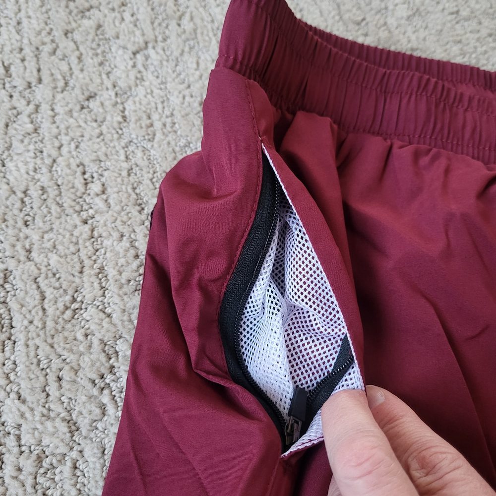 Men’s IUU Swim Trunks with Compression Liner – Burgundy – Size XL – NWT - Picture 7 of 10